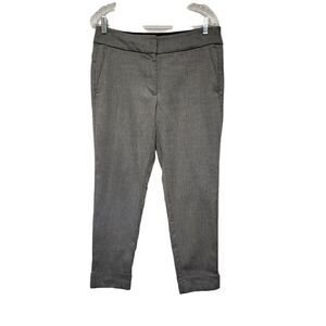 Ann Taylor Loft Women's Skinny Cuff Hem Dress Pants Size 6 Color Gray